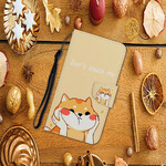 Xiaomi Redmi Note 9 Cat Don't Touch Me Strap Case