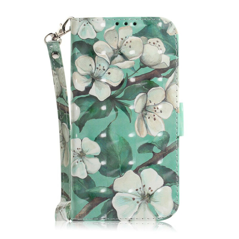 Xiaomi Redmi Note 9 Capa floral de cinta