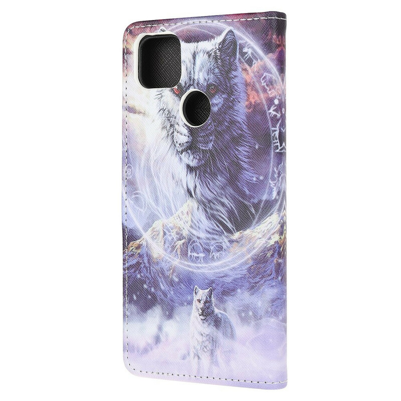 Xiaomi Redmi 9C Capa de Lobo de Inverno com CordÃ£o