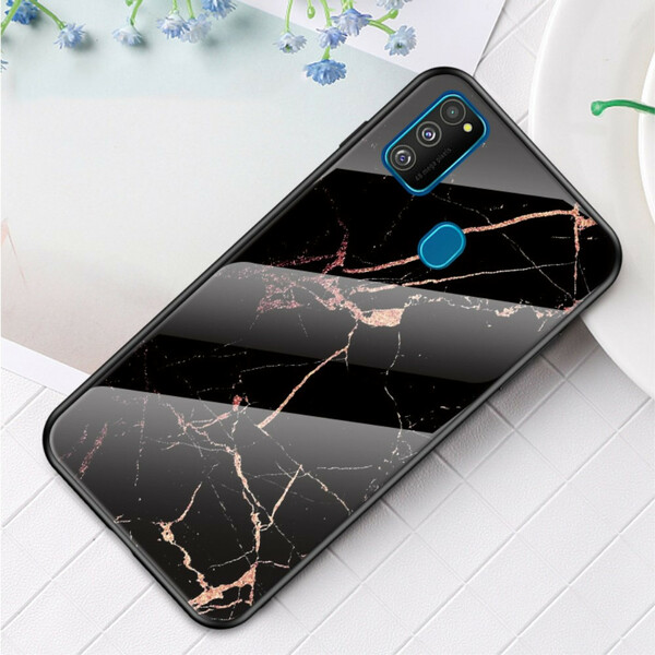 Samsung Galaxy M21 Premium Color Tempered Glass Case