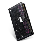 Samsung Galaxy Note 20 Capa Ultra Glitter Capa com fecho de correr