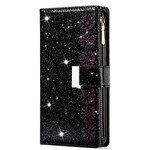 Samsung Galaxy Note 20 Capa Ultra Glitter Capa com fecho de correr