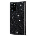 Samsung Galaxy Note 20 Capa Ultra Glitter Capa com fecho de correr