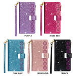 Samsung Galaxy Note 20 Capa Ultra Glitter Capa com fecho de correr