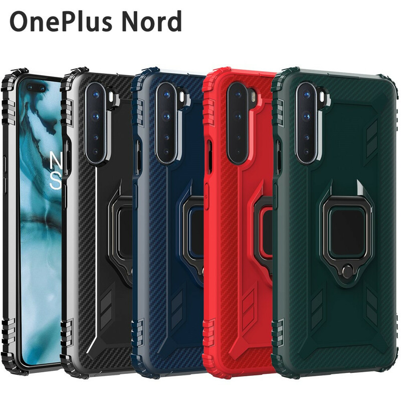 OnePlus Nord Ring e capa de fibra de carbono OnePlus Nord Ring e capa de fibra de carbono
