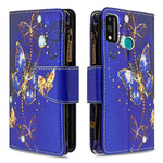 Honor 9X Lite Zipped Pocket Butterflies