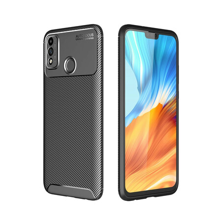 Honor 9X Lite Lite Shell Soft Shell Textura de Fibra de Carbono