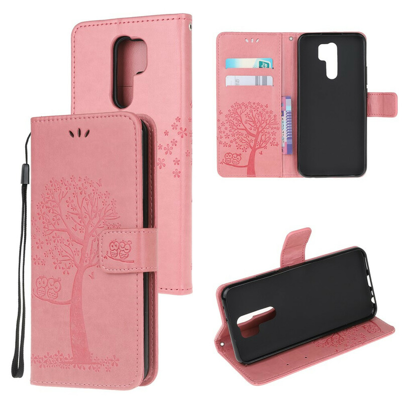 Xiaomi Redmi 9 Capa de CordÃ£o para Árvores e Corujas