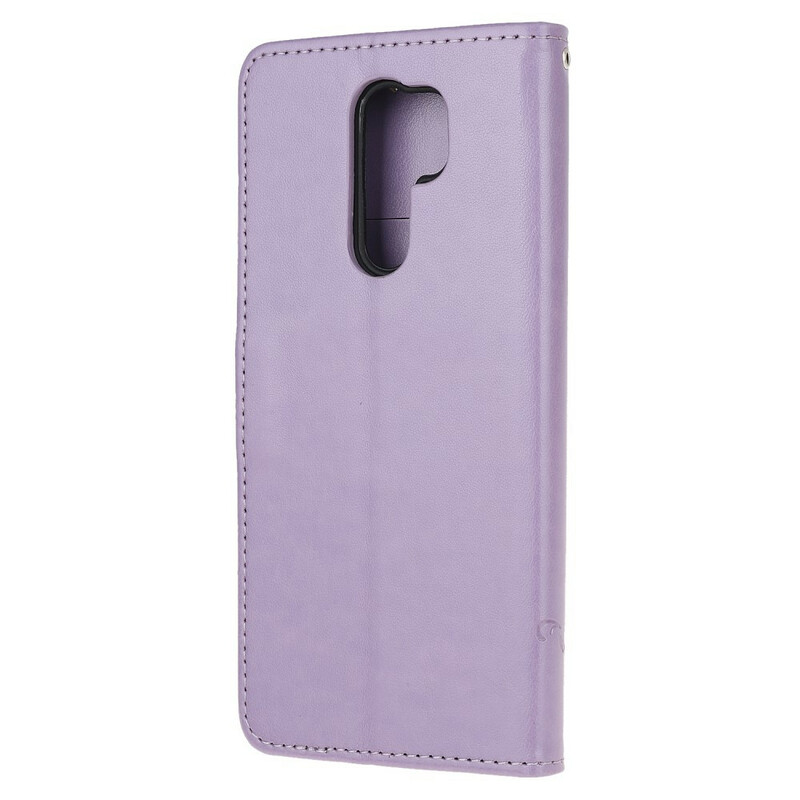 Xiaomi Redmi 9 Capa das Borboletas e Flores Asiáticas