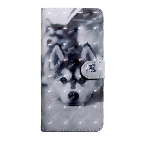 Xiaomi Redmi 9 Capa de Cão Preto e Branco