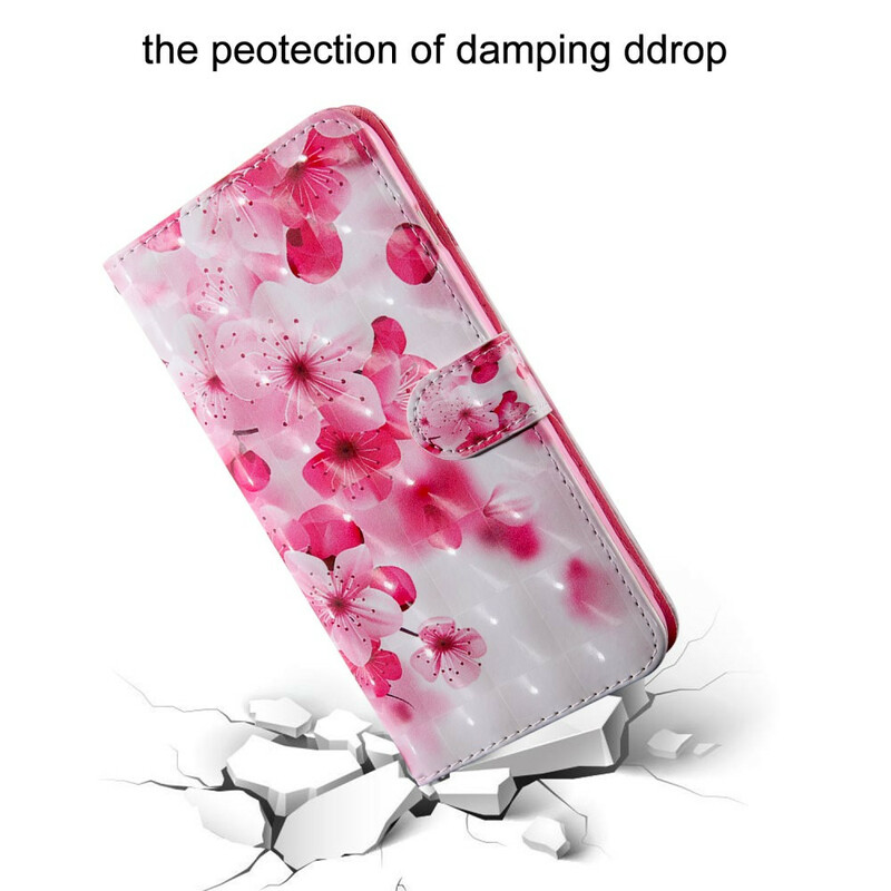 Xiaomi Redmi 9 Capa flor rosa