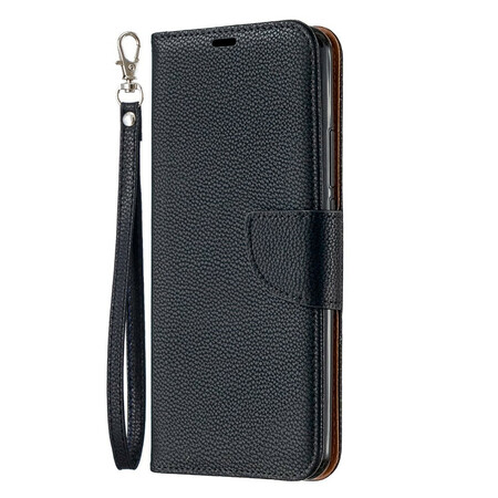 Xiaomi Redmi 9 Litchi Aba oblíqua da capa