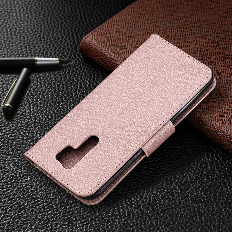 Xiaomi Redmi 9 Litchi Aba oblíqua da capa
