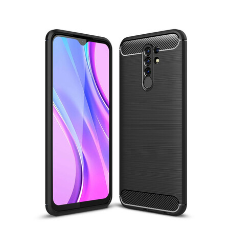 Xiaomi Redmi 9 Capa de fibra de carbono escovada