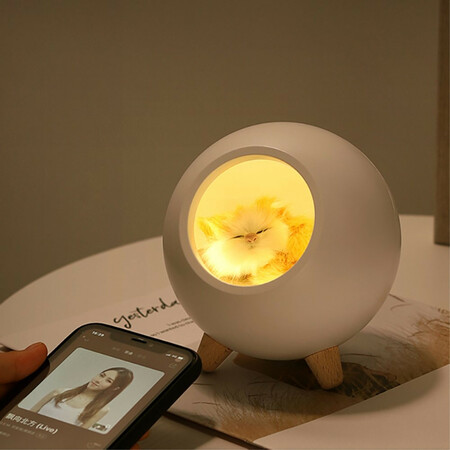 Altifalante de estilo Nightlight Style com imagem de gato