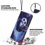 Capa para o iPhone 12 Panda Space Lanyard