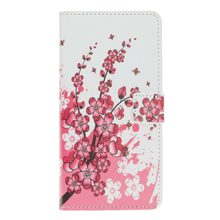 Capa para iPhone 12 Flores Tropicais