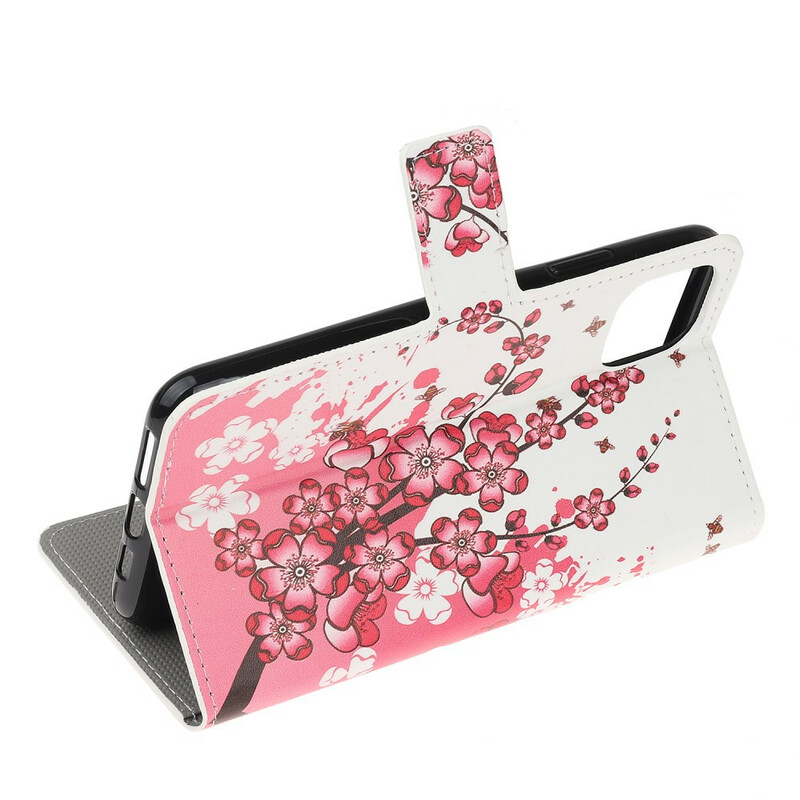 Capa para iPhone 12 Flores Tropicais Capa para iPhone 12 Flores Tropicais