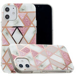 Capa iPhone 12 Marble Geometry Colorido 2