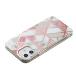 Capa iPhone 12 Marble Geometry Colorido 2