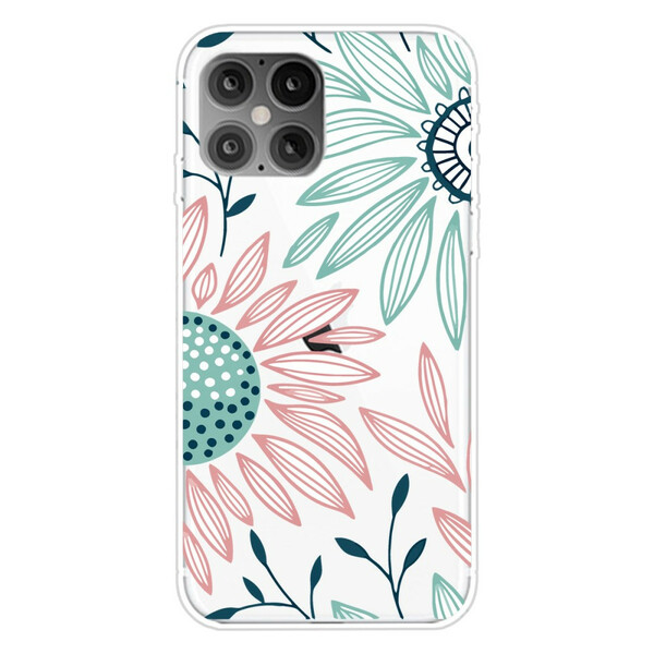 iPhone 12 Clear Case A Flower