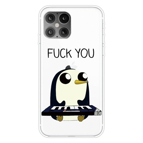 Capa iPhone 12 Penguin Fuck You