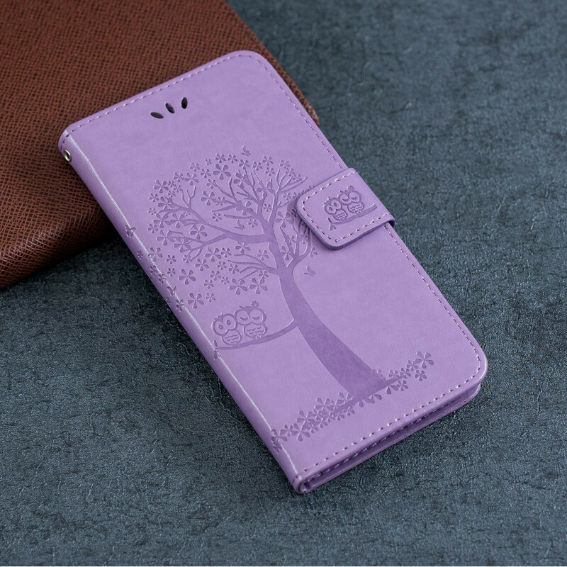 Capa para iPhone 12 Tree and Owls with Strap