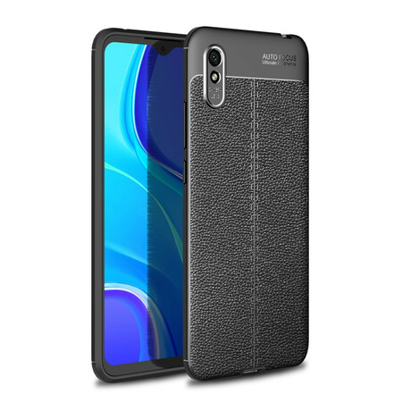 Xiaomi Redmi 9A Capa de Couro Litchi Linha Dupla