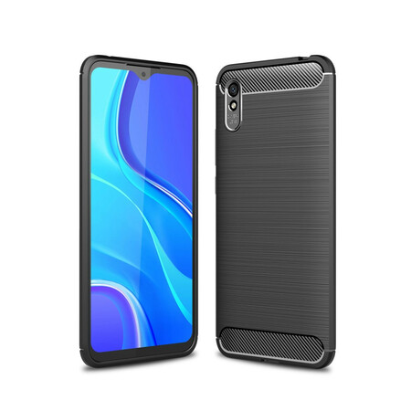 Xiaomi Redmi 9A Capa de fibra de carbono escovada