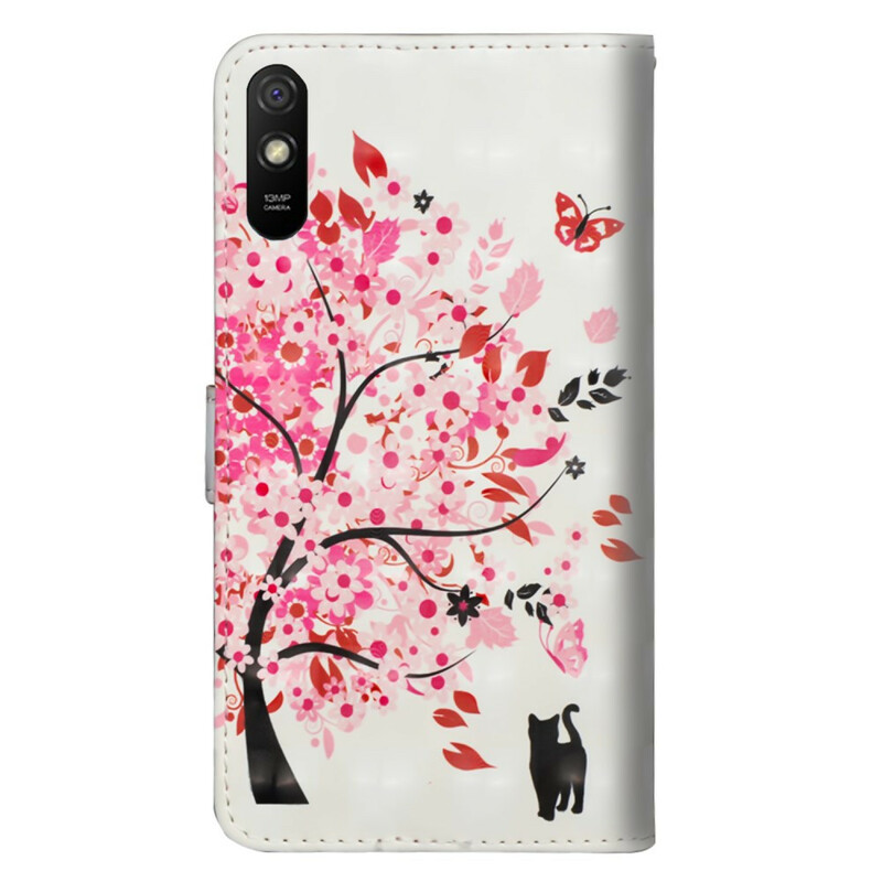 Xiaomi Redmi 9A Capa de árvore rosa