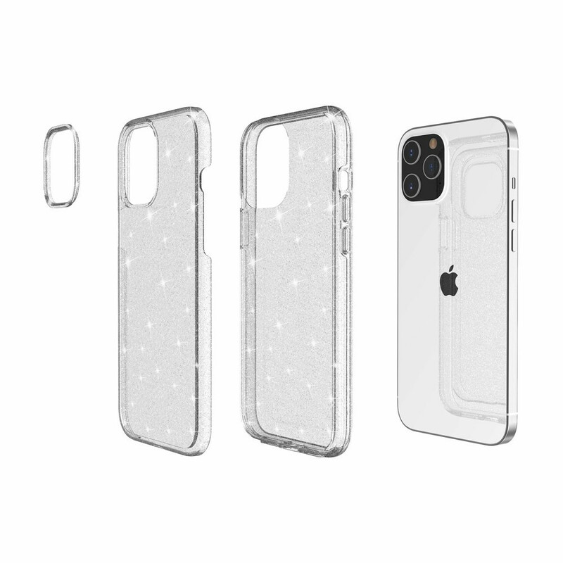 iPhone 12 Capa transparente Glitter