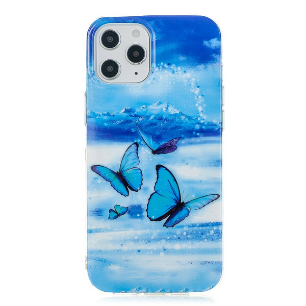 iPhone 12 Pro Max Case Butterfly Série Fluorescente