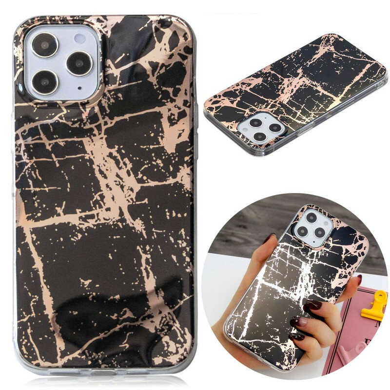 Case iPhone 12 Pro Max Marble Geometry Colorful 2