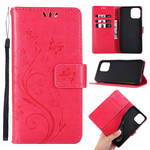 Case iPhone 12 Pro Max Butterflies e Flowers Lanyard