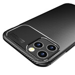 Capa de textura de fibra de carbono flexível iPhone 12 Pro Max