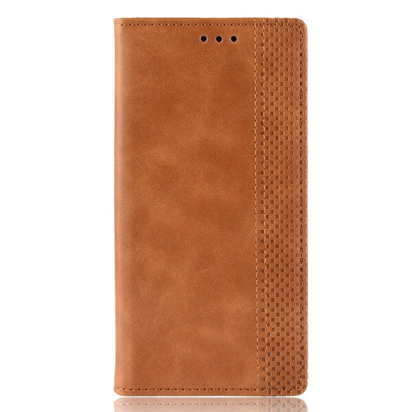 Capa Flip Cover iPhone 12 Pro Max Leather Effect Vintage Stylish