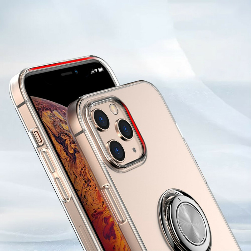 iPhone 12 Pro Max Capa transparente com suporte de anéis