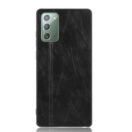 Samsung Galaxy Note 20 Costura com efeito de capa de couro