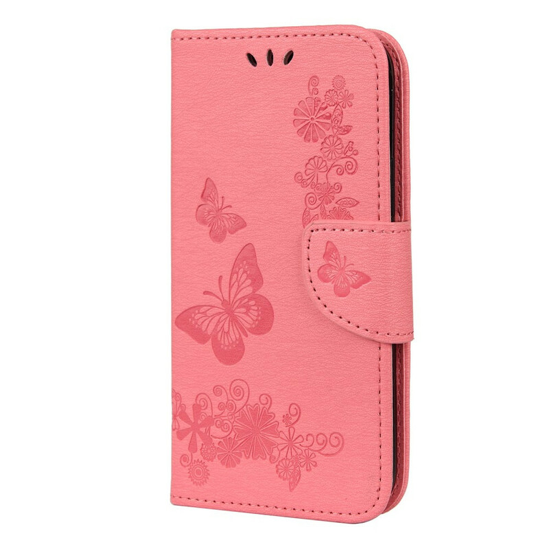 Capa para iPhone 12 Pro Max Splendid Butterflies with Strap