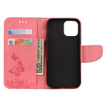 Capa para iPhone 12 Pro Max Splendid Butterflies with Strap