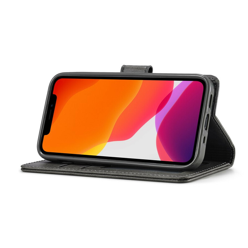 Capa para iPhone 12 Pro Max LC.IMEEKE Efeito Couro