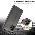 Capa para iPhone 12 Pro Max LC.IMEEKE Efeito Couro