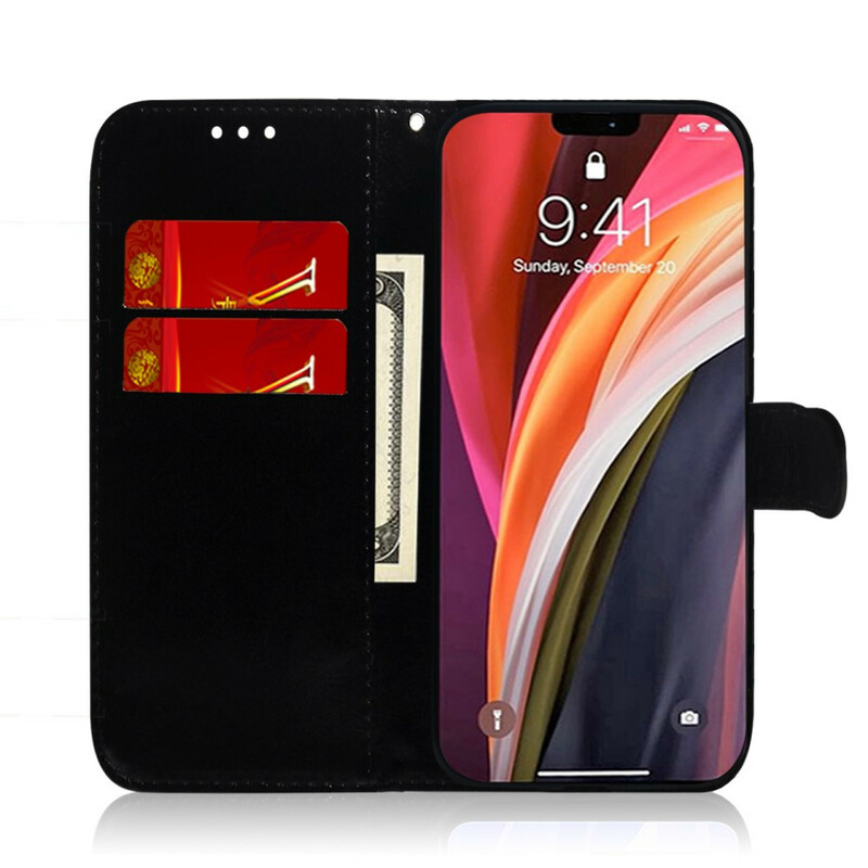 Capa para iPhone 12 Pro Max Leatherette Mirror Cover