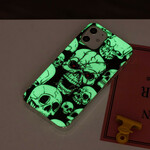 iPhone 12 Max / 12 Pro Case Warning Skulls Fluorescent Skulls