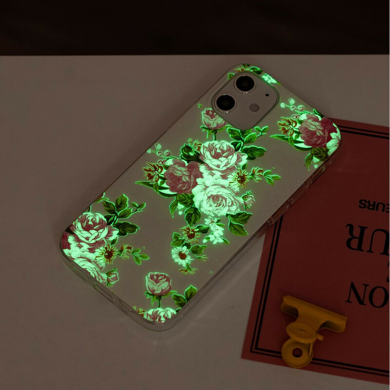 iPhone 12 Max / 12 Pro Case Liberty Flowers Fluorescent