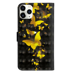 Capa iPhone 12 Max / 12 Pro Borboletas Amarelas Light Spot Yellow Butterflies
