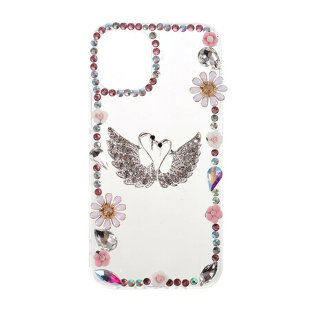 iPhone 12 Max / 12 Pro Silicone e Capa Strass