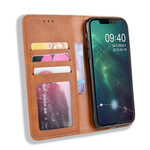 Capa Viragem iPhone 12 Max / 12 Pro Leather Effect Vintage Stylish