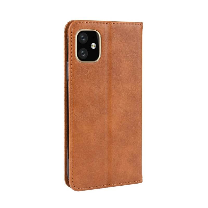 Capa Viragem iPhone 12 Max / 12 Pro Leather Effect Vintage Stylish