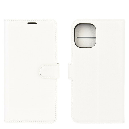 Capa para iPhone 12 Max / 12 Pro Leather Effect Classic Lychee